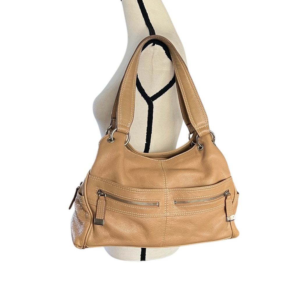 St.Johns Genuine Leather Satchel Double Handle Handbag.